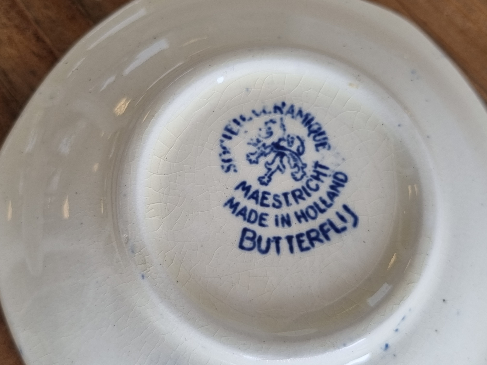 Societe Ceramique Butterflij set van 3x Serveerbordje of Theezakjeslegger