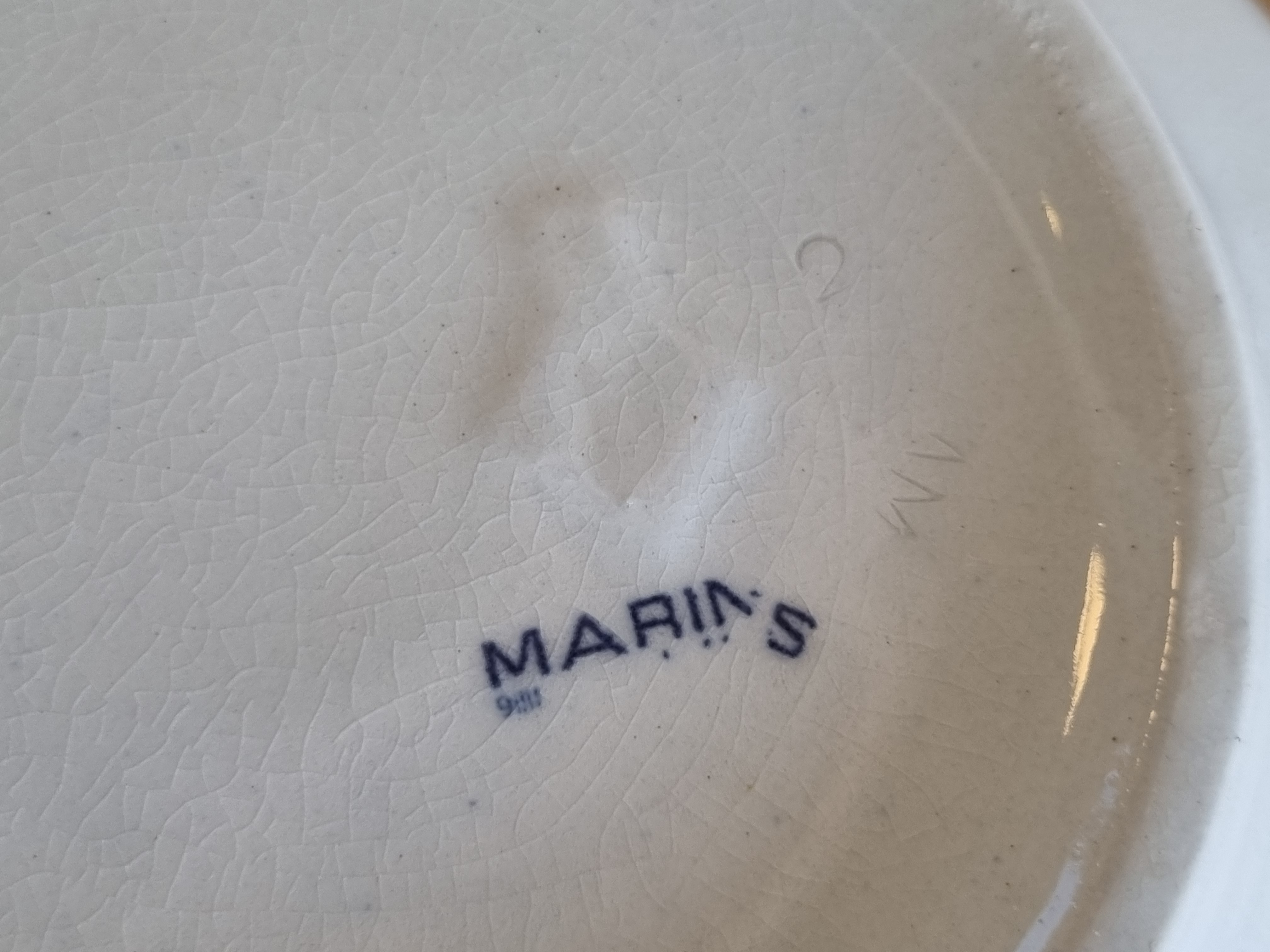 Petrus Regout Marines donkerblauwe soepterrine