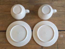 Claire Wilson's robuuste set 2x Coffee kop en schotel 10 cm