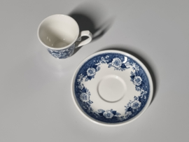 Villeroy en Boch Balmoral blauw Espresso Kop en Schotel