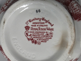 Engels rood 17th Century England Royal Tudor Ware Staffordshire Suikerpot