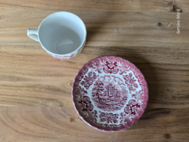 Engels rood British Olde Country Castles Kop en schotel