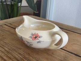 Vintage Art Deco Regout roomkan roze bloem