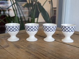 Royal Boch Belgium decor Old Dutch set 4x Eierdopje