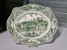 Engels groen Johnson Brothers Old London serveerschaal 34,5 cm