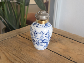 Zwiebelmuster Huttensteinach rond Vaasje met deksel