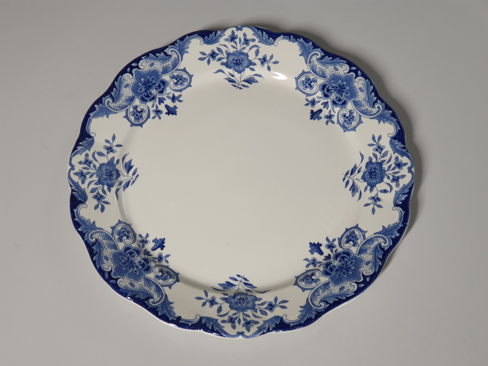 Boch BFK decor Dordrecht blauw serveerbord rond 31 cm