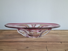 Max Verboeket Maastricht Glazen Bowl Schaal roze