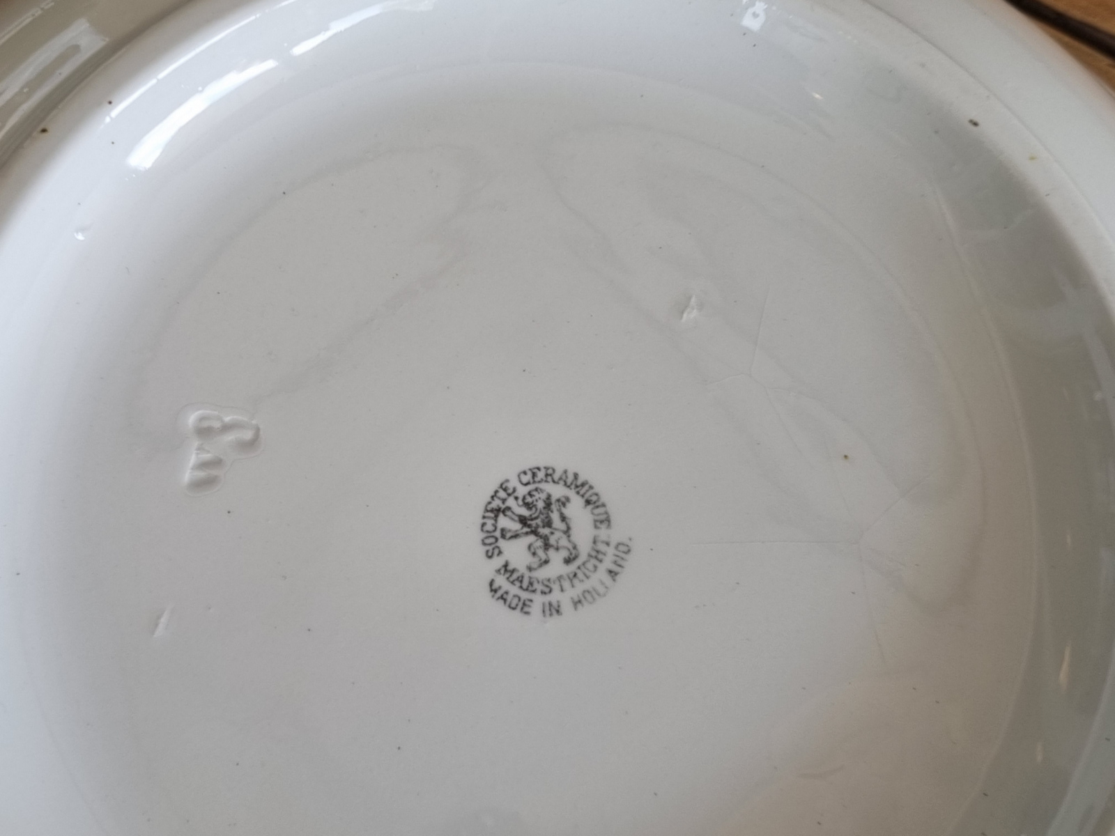 Societe Ceramique wit hoge ronde schaal 31 cm