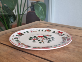 Engels Mason's Christmas Village 1983 Kerstservies Serveerplateau 31 cm