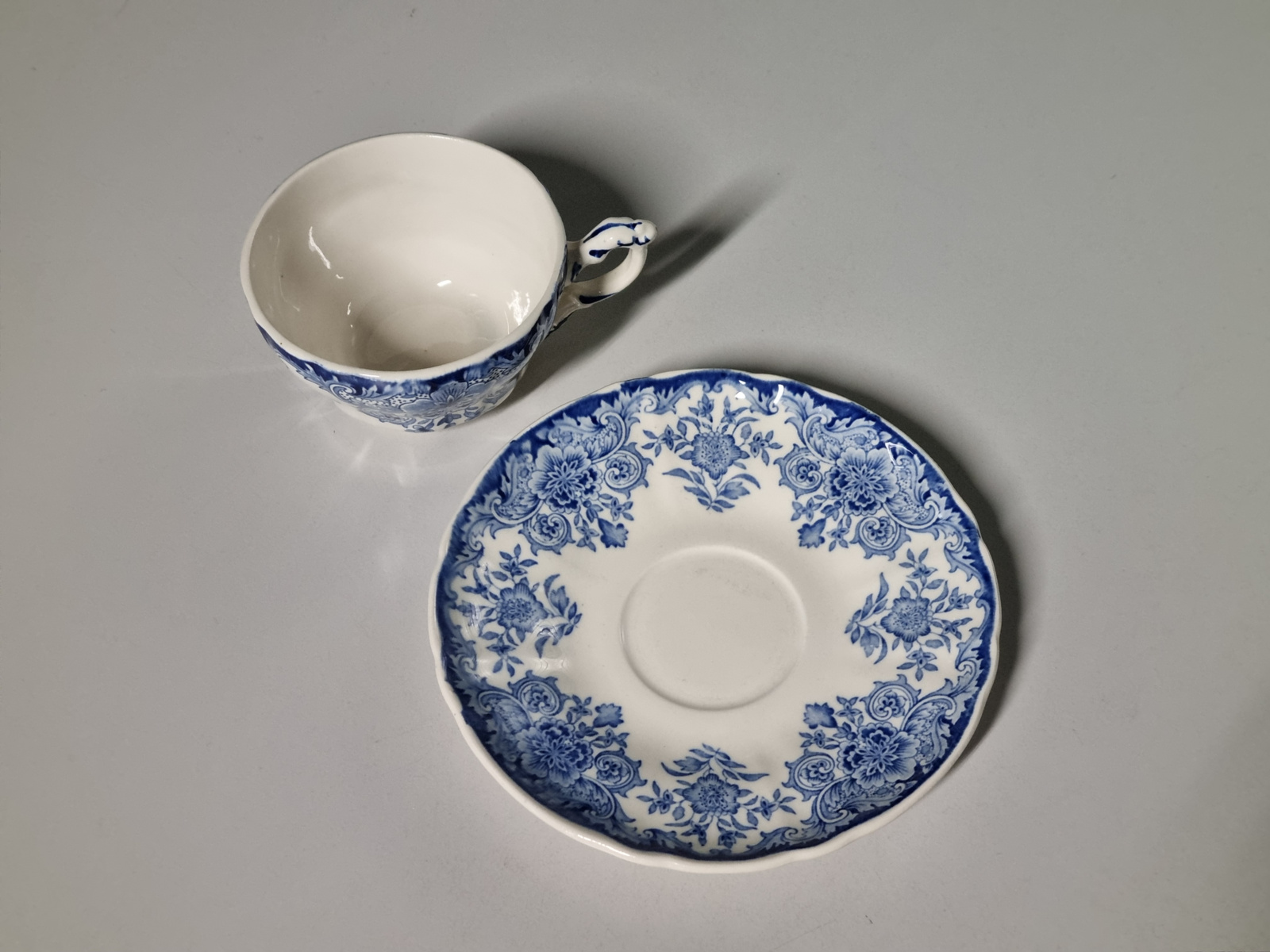 Boch BFK decor Dordrecht blauw kop en schotel