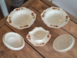 Petrus Regout decor Bloemetje Serveerset