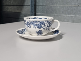 Villeroy en Boch Valeria blauw Thee Kop en schotel 9 cm