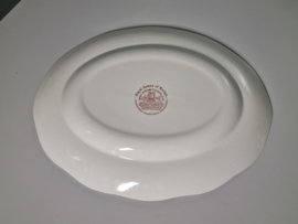 Engels rood Enoch Wedgwood Royal Homes Of Britain ovale schaal 35 cm