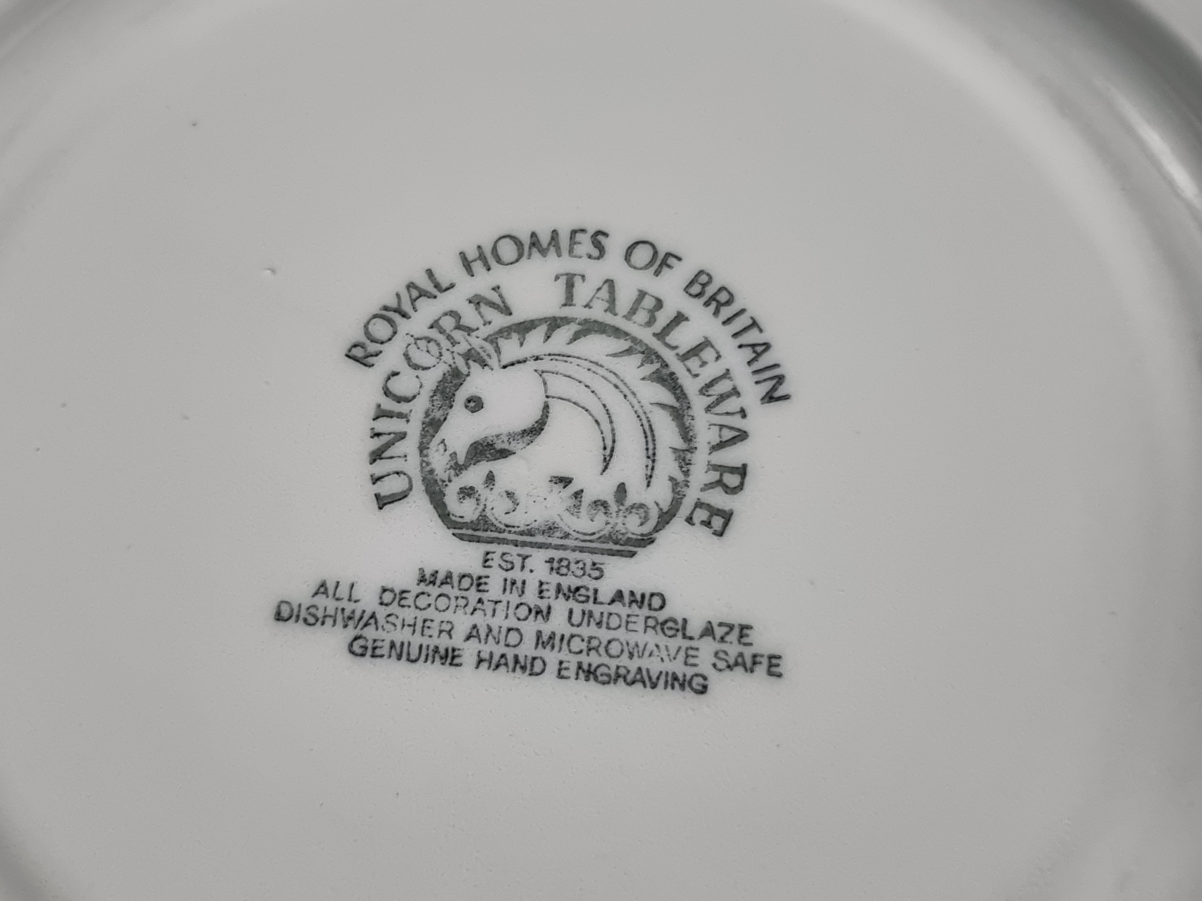 Engels blauw Enoch Wedgwood Royal Homes Of Britain set 6x ontbijtbord 22,5 cm