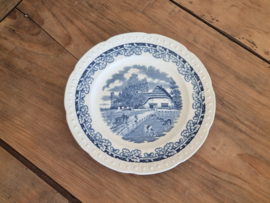 Boerenhoeve blauw Societe Ceramique Ontbijtbordje 20,5 cm