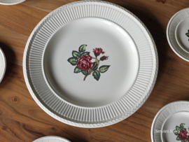 Wedgwood Moss Rose gebakstel 6 personen