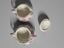 Engels rood Crown Ducal Bristol Roomstel (kleiner model)