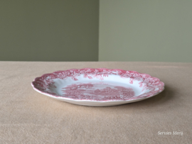 Engels rood Ridgway Woburn plat dinerbord 25 cm