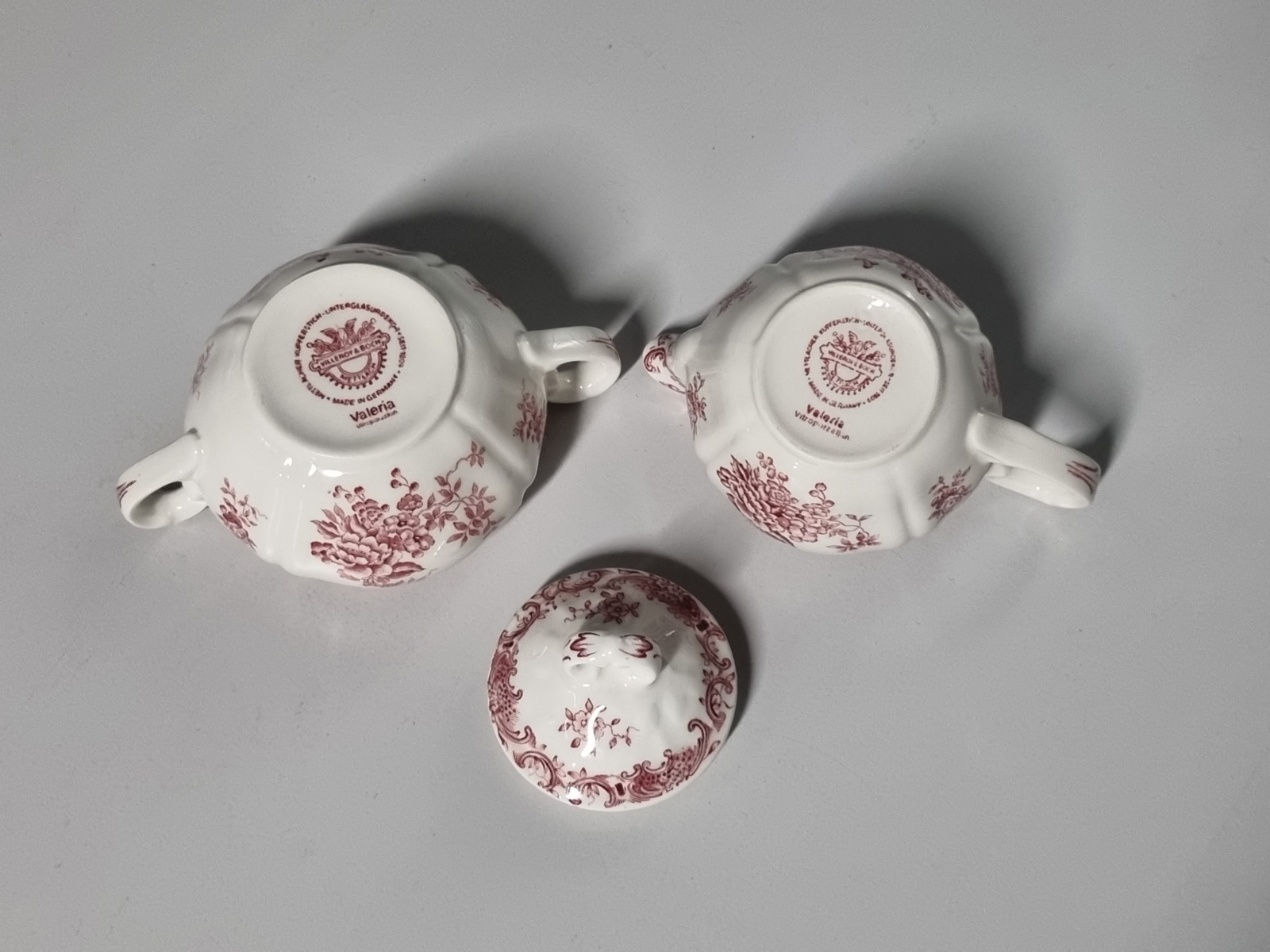 Villeroy en Boch Valeria rood Roomstelletje (kleine model)