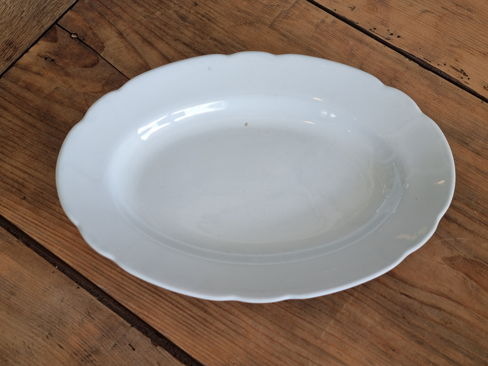 Societe Ceramique wit Wellington ovale schaal 30 cm