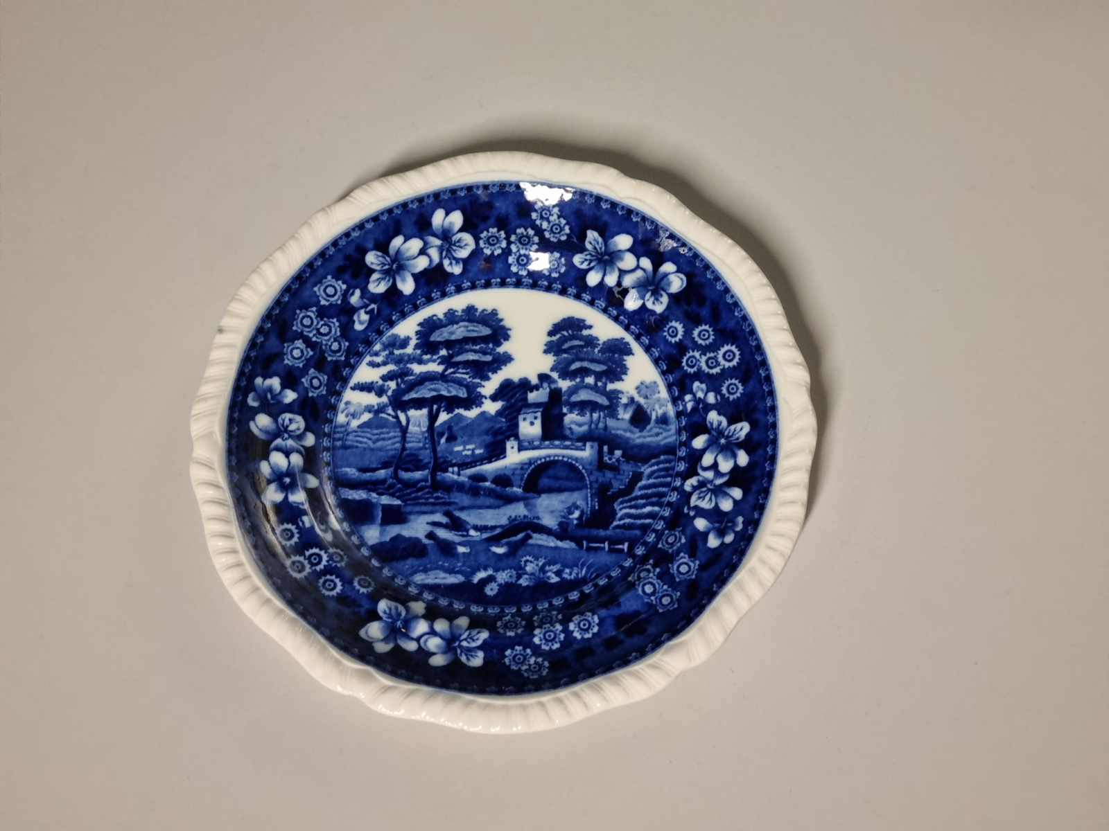 Engels Copeland Spode's Tower blauw Set 6x ontbijtbordje 19,5 cm