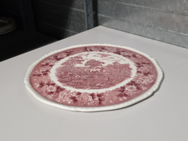 Engels rood Wedgwood Adams English Scenic Serveerplateau 31,5 cm