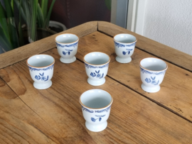 Rorstrand Ostindia East Indies set 6x Eierdopje (Aardewerk)