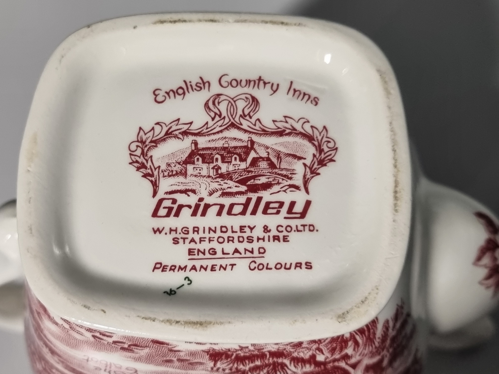 Engels rood Grindley Country Inns koffiepot theepot 18,5 cm