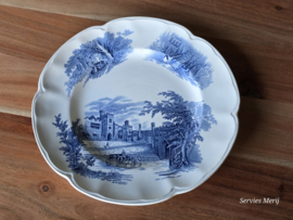 Engels blauw Johnson Bros Haddon Hall dinerbord 25,5 cm