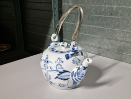 Zwiebelmuster Huttensteinach Chocoladeketel met zilveren greep