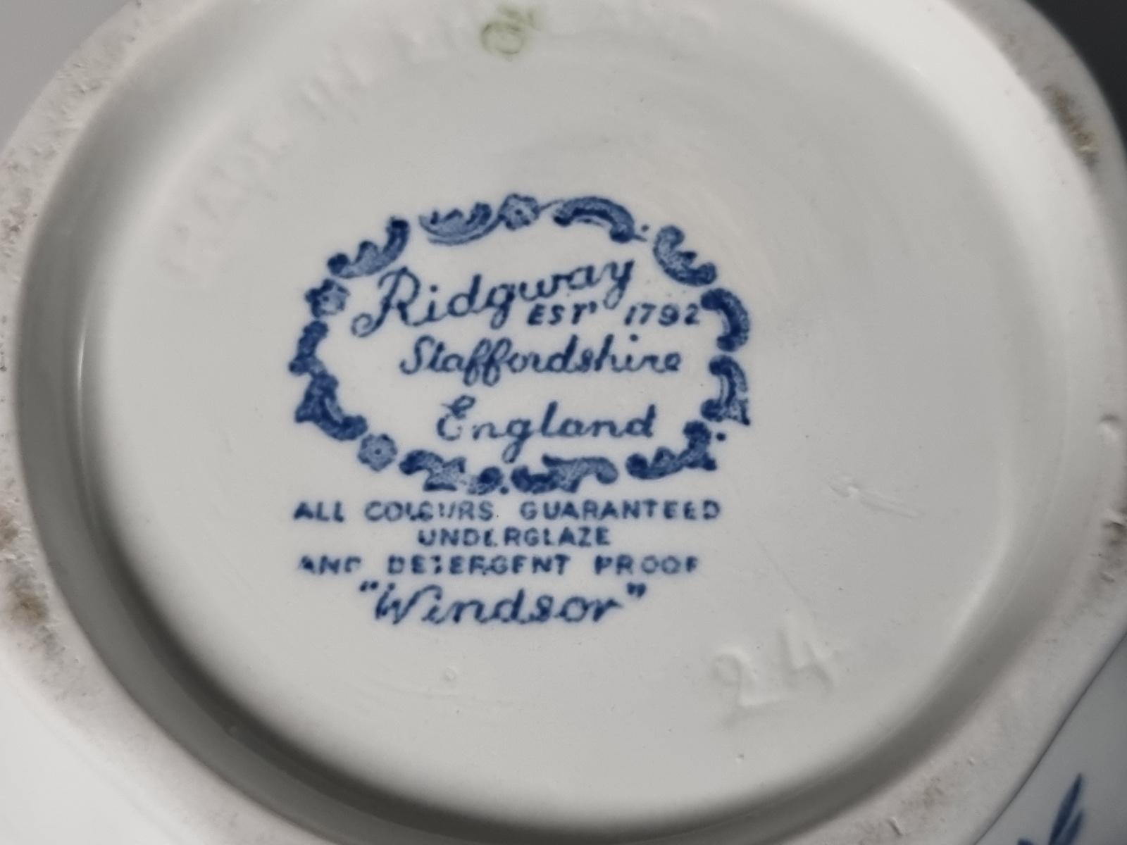 Engels Ridgway Windsor blauw Theepot