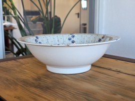 Oud Boerenbont Schrijfnamen Bussum hoge ronde schaal (met chipjes))