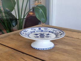 Potiche blauw Societe Ceramique Tazza op lage voet