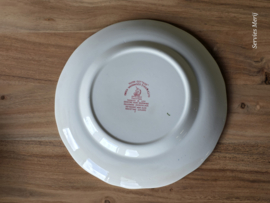 Engels rood Enoch Wedgwood Avon Cottage dinerbord 24,5 cm