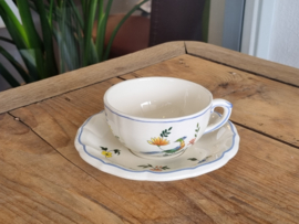 Frans GIEN decor Oiseaux de Paradis Kop en schotel