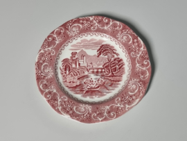 Engels rood Enoch Wedgwood decor River Scene Ontbijtbordje 19 cm