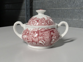 Engels rood 17th Century England Royal Tudor Ware Staffordshire Suikerpot
