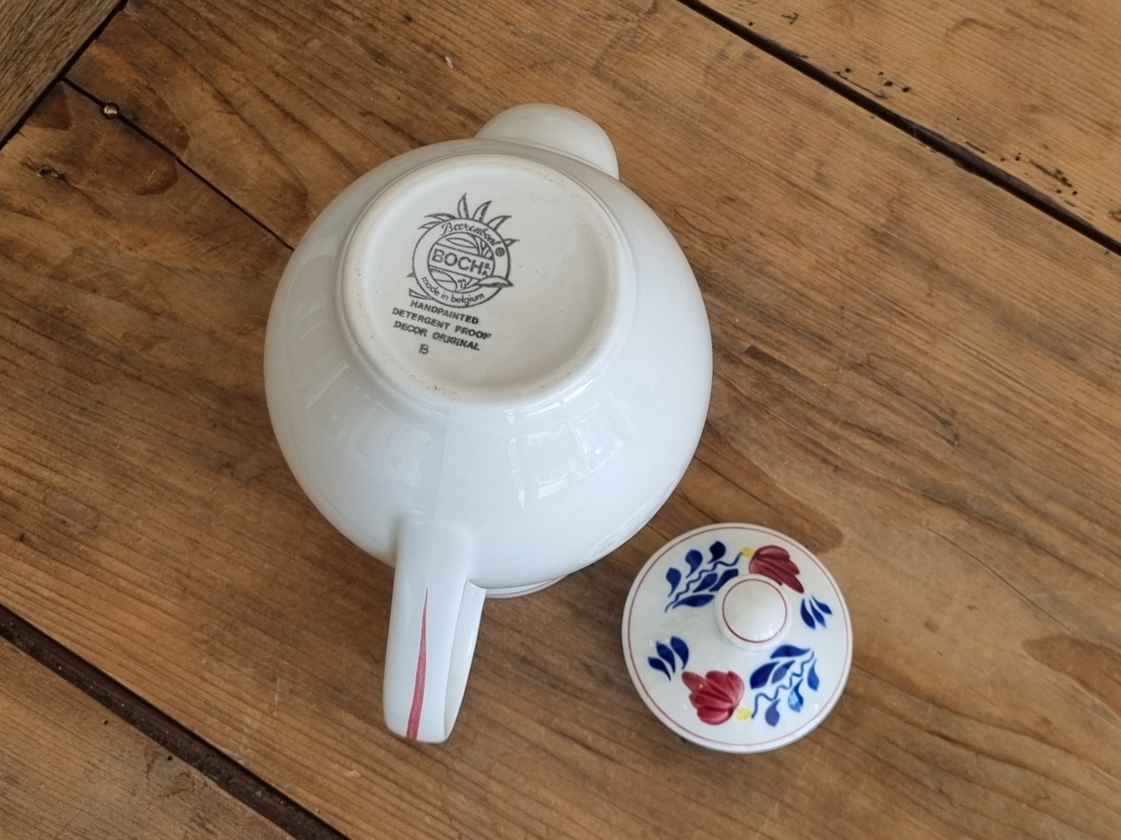 Boerenbont Boch Koffiepot model Zeeland ca. 1 liter (zwart stempel)