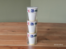 Boerenbont Boch set 3x mini-bekertje 0,10 cl met geurkaars in cadeauverpakking (groen)