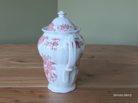 Engels Ridgway Windsor rood Koffiepot 19,5 cm
