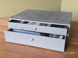 Bestek set Inox parelrand 12 personen 103 delen