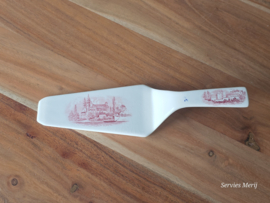 Villeroy en Boch Burgenland rood Taartschep (zeldzaam)