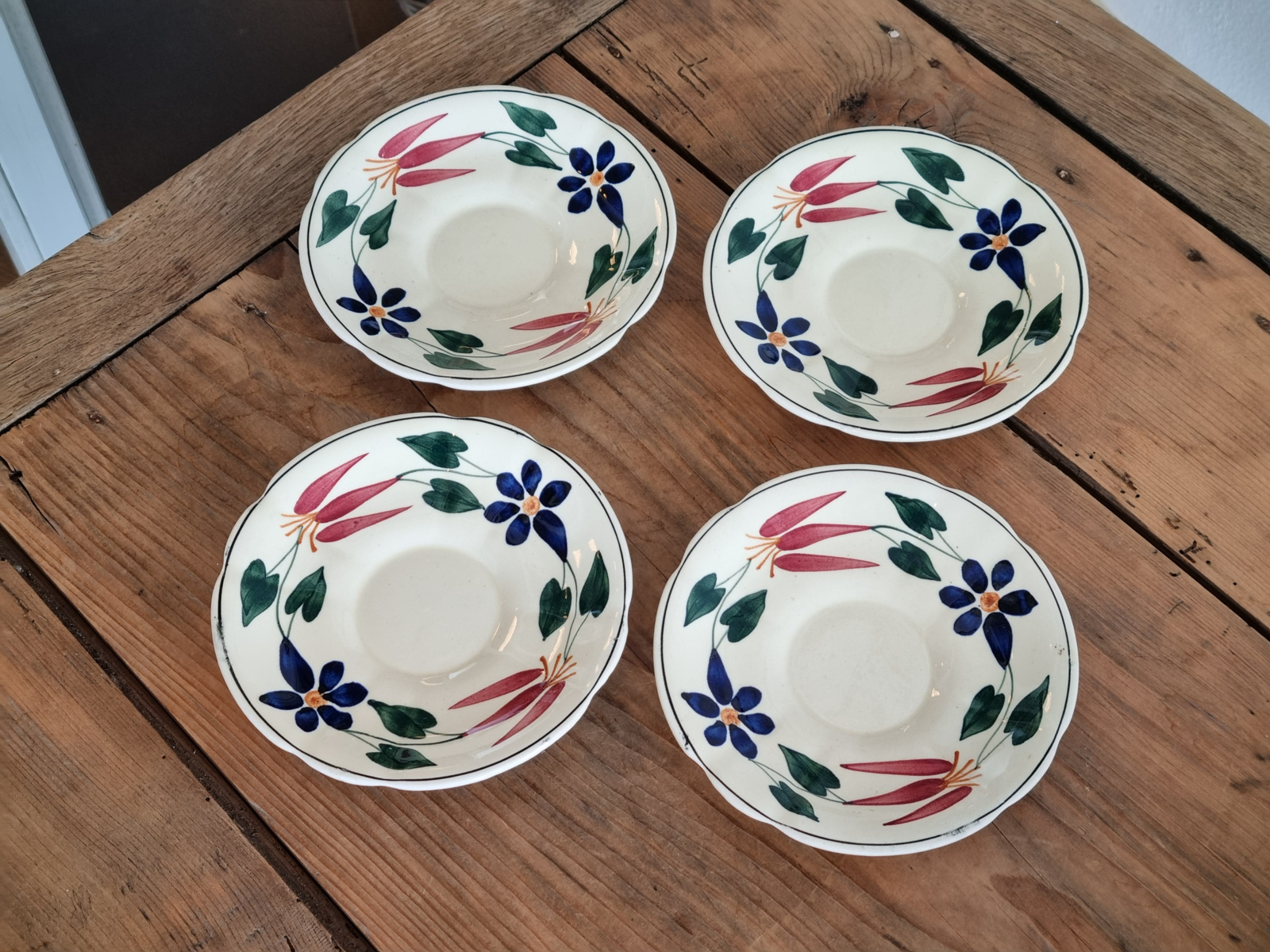 Apart Boerenbont Societe Ceramique decor Triumph Set 4x kop en schotel