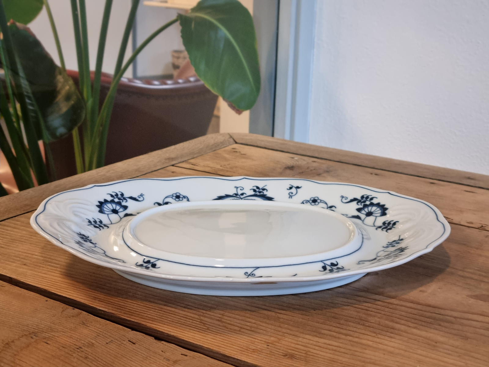 Blue Danube aardewerk Onderbord voor Soepterrine