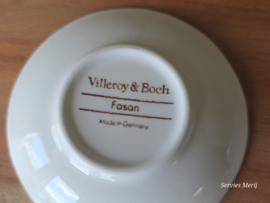 Villeroy en Boch Fasan rood set 3x Theezakjeslegger 7,5 cm