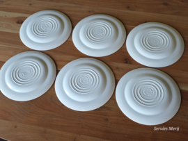 Engels blauw English Ironstone Tableware EIT set 6x dinerbord 25 cm (hooiwagen)
