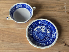 Villeroy en Boch Rusticana blauw Soepkom met schotel