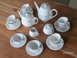 Societe Ceramique Waterland koffieservies theeservies 10 personen