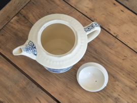 Boerenhoeve blauw Societe Ceramique Koffiepot